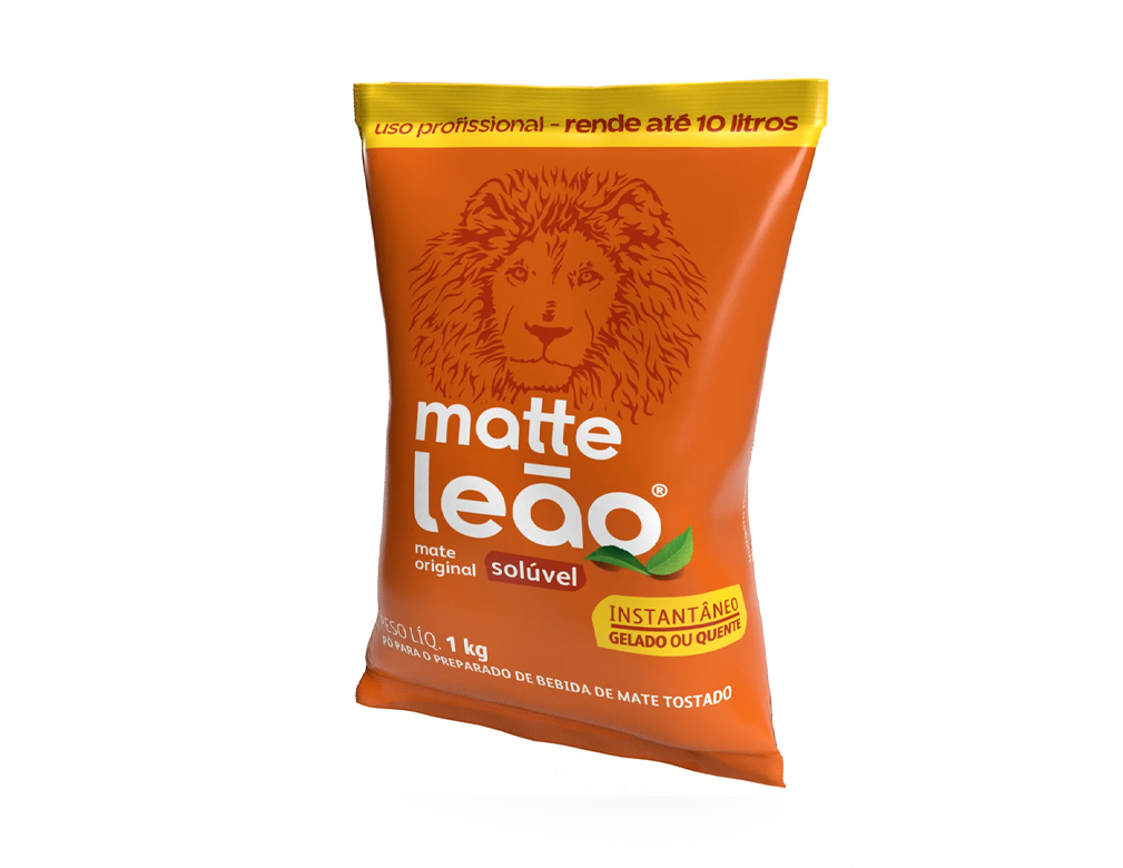 CHÁ MATTE LEÃO SOLÚVEL NATURAL 1 KG (CX 10 UN)